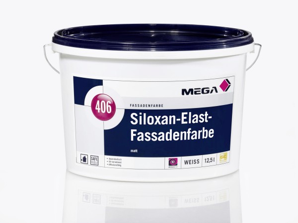 MEGA 406 Siloxan Elast Fassadenfarbe