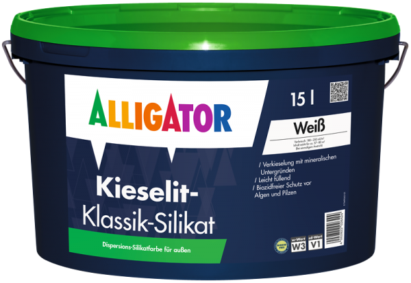 Alligator Kieselit-Klassik-Silikat weiß